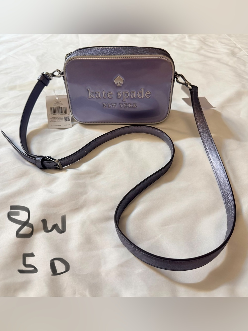 kate spade iridescent lavender-purple crossbody bag